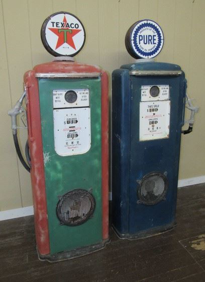 Decorative Metal Gas Pumps Made Into Speakers