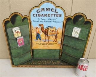 Metal Camel Cigarettes Store Display w/2 Lighters