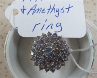 14K Gold & Amethyst Ring