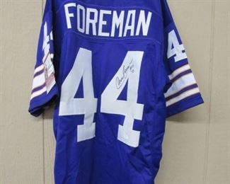 Chuck Foreman Autographed Jersey w/Certified Certificate