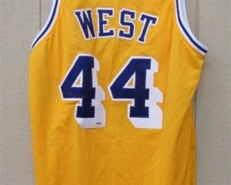Jerry West Autographed Jersey w/Certified Certificate