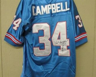Earl Campbell Autographed Jersey w/Certified Certificate