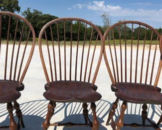 Furniture hoop back handmade maple chair upclose