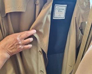 clothing Christian Dior trench coat