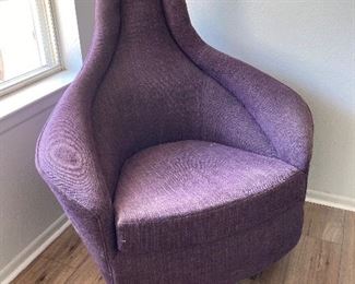 purple swivel rocker