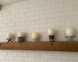 ostrich eggs