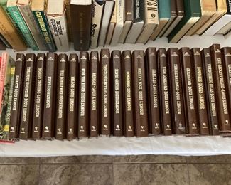 Louis L'amour leather-bound novels