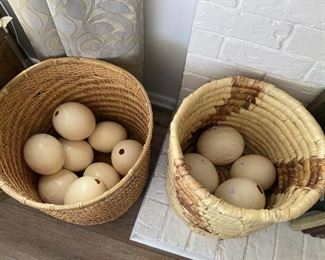 ostrich eggs