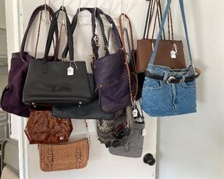 purses including Coach and Furla