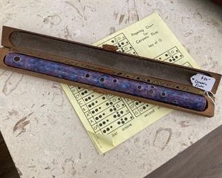 purple ceramic flute