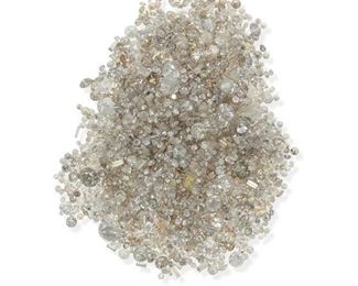 2173
A Large Group Of Unmounted Small Diamonds
Comprising small melee diamonds of all shapes, colors, and qualities totaling approximately 70cts
Estimate: $1,500 - $2,000