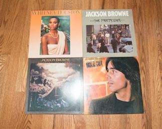 Lot Of 4 LPs Jackson Browne And Whitney Houston