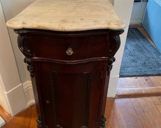 Small marbletop table