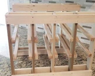 Wood wine rack