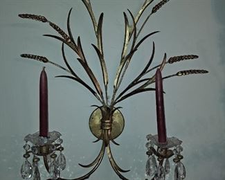 1 of 2 Gold Guild Sconce