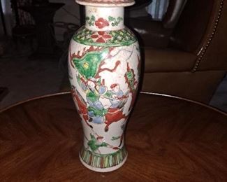 One of Two Vintage Chinese jars