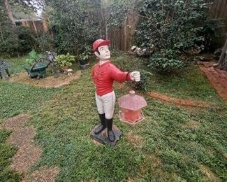 Vintage Cast Iron Jockey