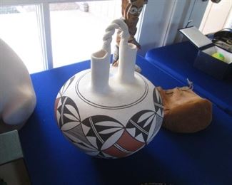 Native American Wedding Vase, Signed  (See next photo)