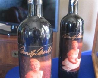 2-Wine Bottles, Marilyn Monroe Image, 2001 (Unopened)