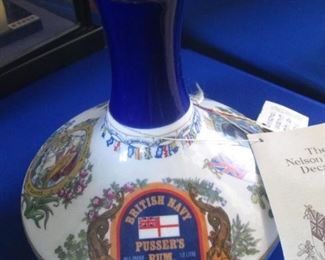 Vintage British Navy Pusser's Rum Decanter