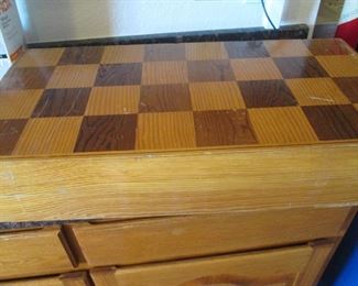 Folding Case Chess Set, Board 19" X 19"