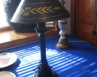Metal Stenciled-Style Table Lamp