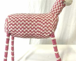Handmade Seed Beaded Llama Figural
