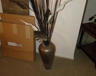 Vase with Faux Flowers $40