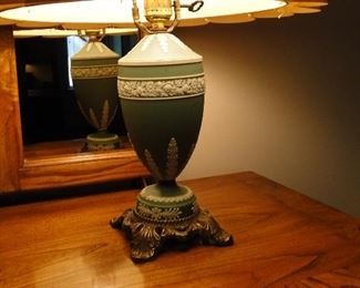 Wedgewood Green Jasperware Lamp $200