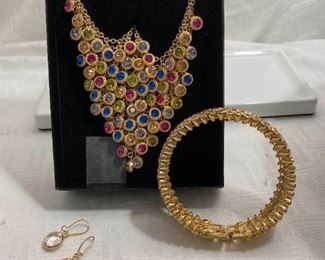 Bling, Beautiful Necklace, Bracelet, Earrings