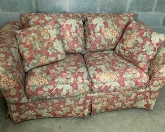 Pink Floral Love Seat