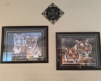 Tiger artwork (2 pieces)