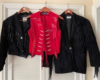 Suede Vest and Jackets