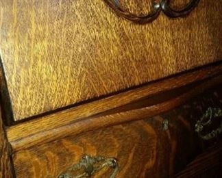 Antique side by side tiger oak secretary (excellent condition) (alternate view), $1,200