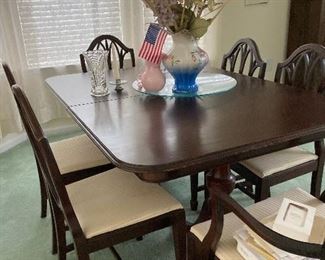 Dining table & chairs - 59" long x 41" wide ~ $225 for set  