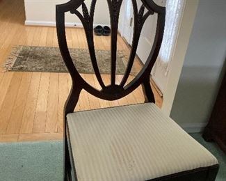 Dining chairs - 6 total (2 with arms) ~ $225 for set  