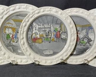 Lot 5 ADAMS Vintage Ceramic Plates
