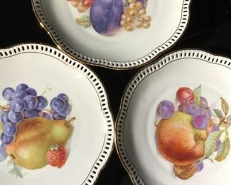 Schuman Arzberg Porcelain Fruit Plate Set 12, Ger
