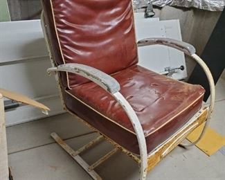 Mid Century Iron Chair