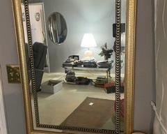 GOLD TRIM WALL MIRROR