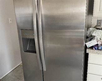 Whirlpool stainless side by side refrigerator
