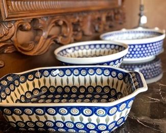Hand made in Poland serving dishes