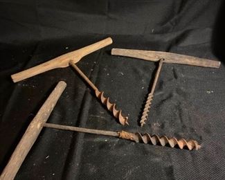 3 Vintage Hand Drills