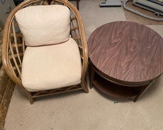 Chair And Side Table