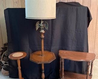 Eagle Lamp And Tables
