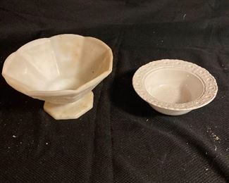 Milk Glass Bowl And Other White Bowl