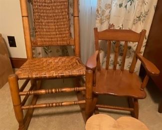 Rocking Chairs And Stool