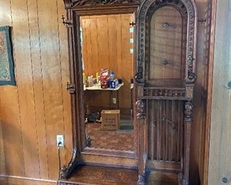 Antique Hall Tree