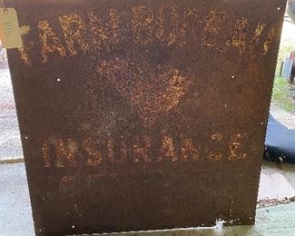 Farm Bureau metal sign vintage