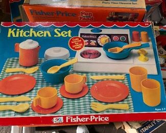 Vintage Fisher Price Kitchen Set NOS